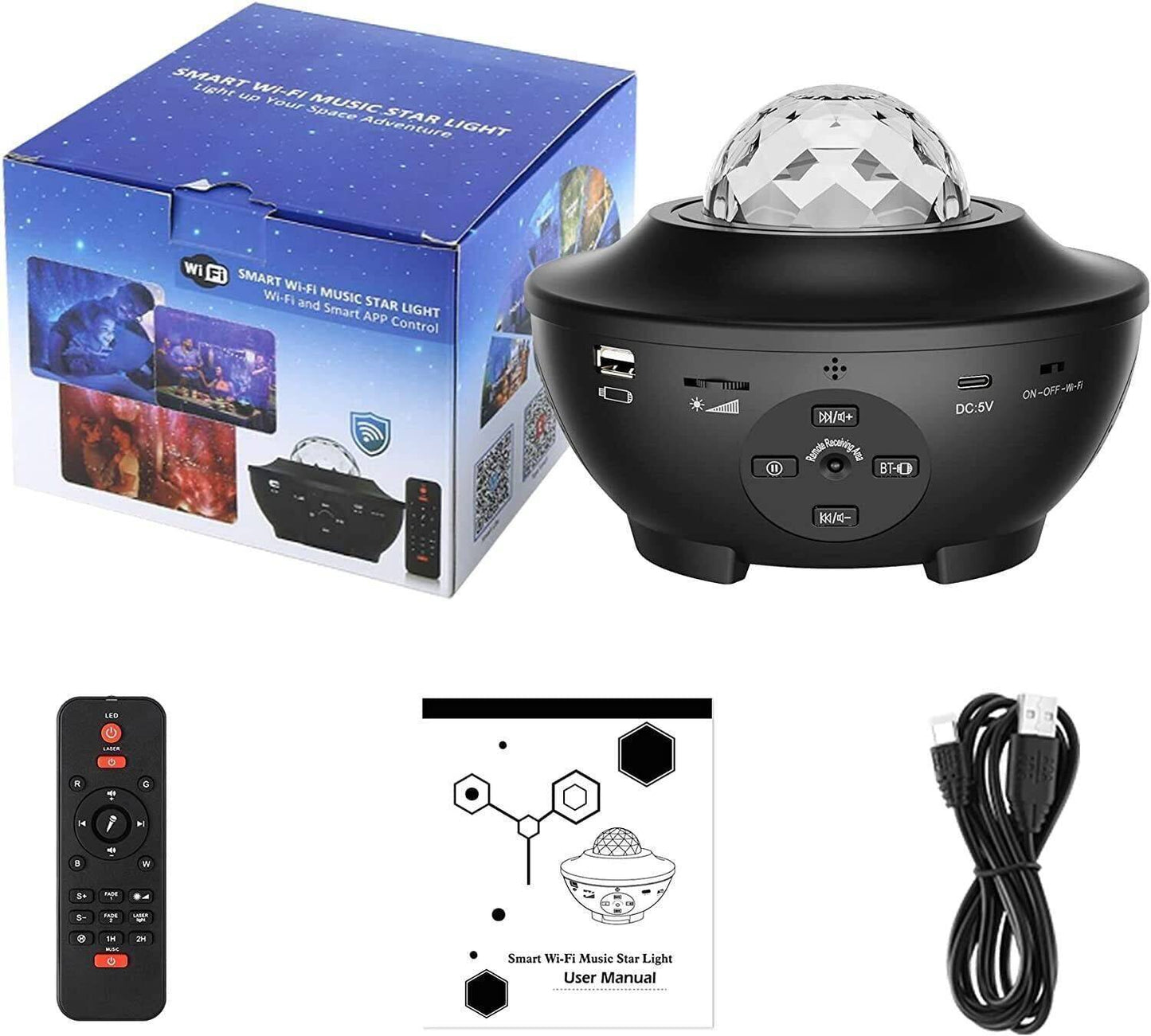 Projecteur LED de nuit étoilée avec application intelligente