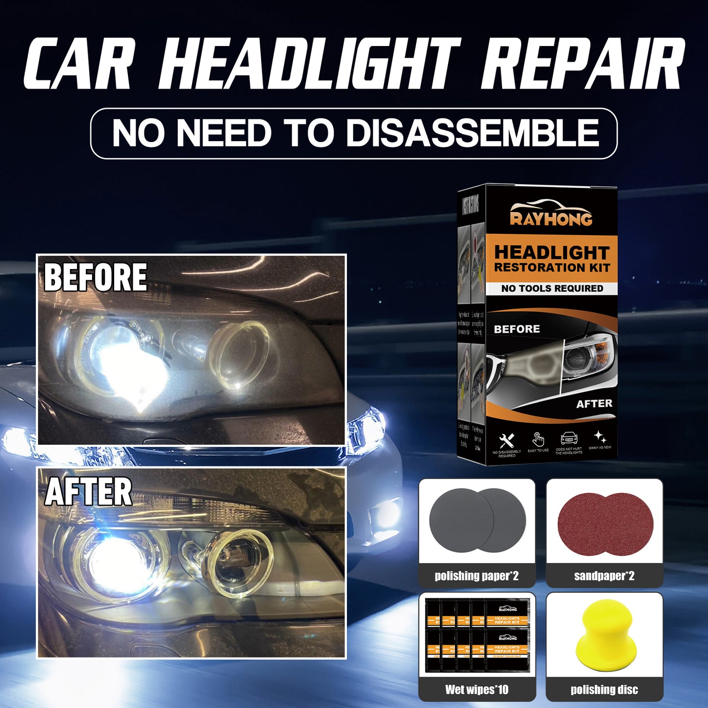Car Light Repair Automotive Ceramic Headlight Repair Repair Scratches