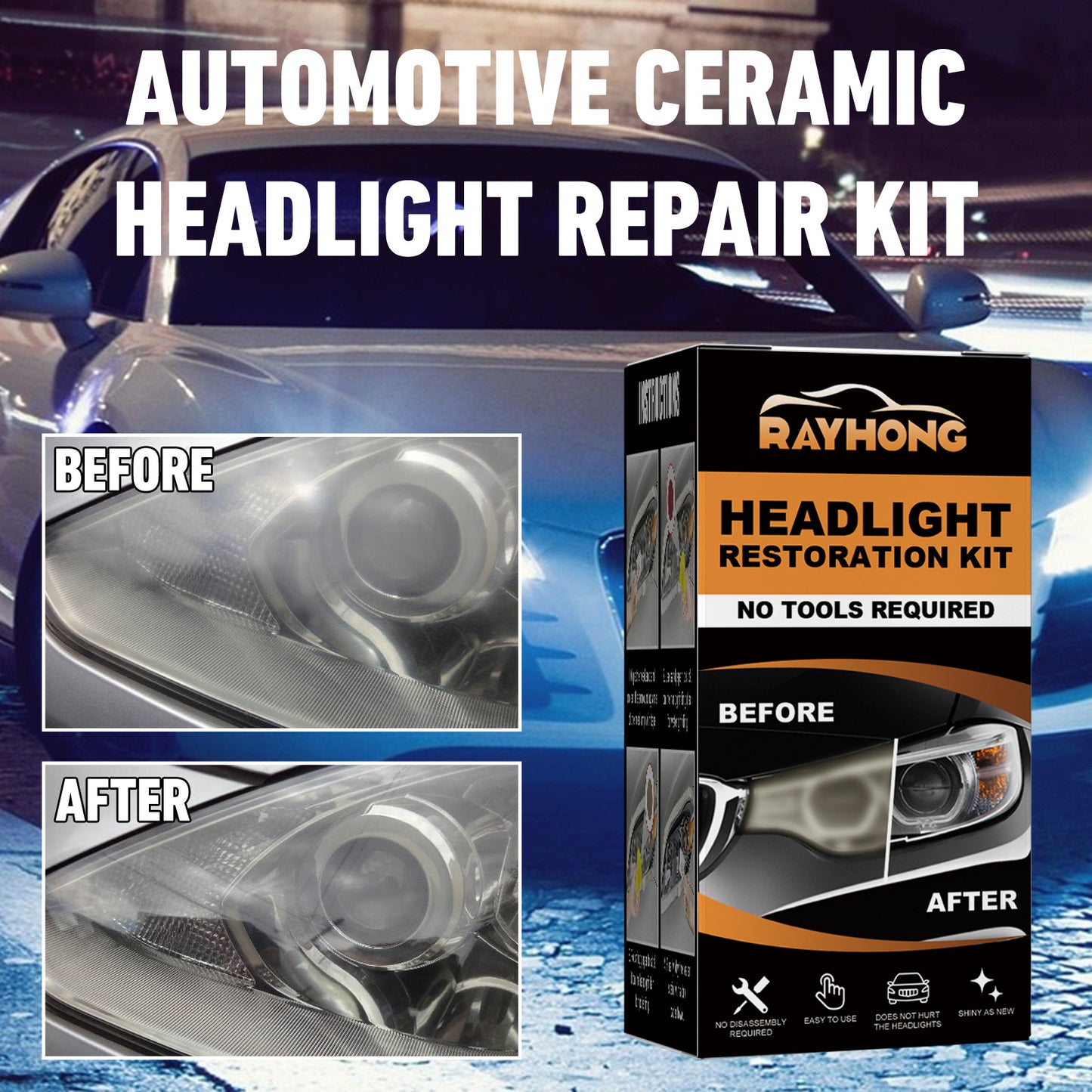 Car Light Repair Automotive Ceramic Headlight Repair Repair Scratches