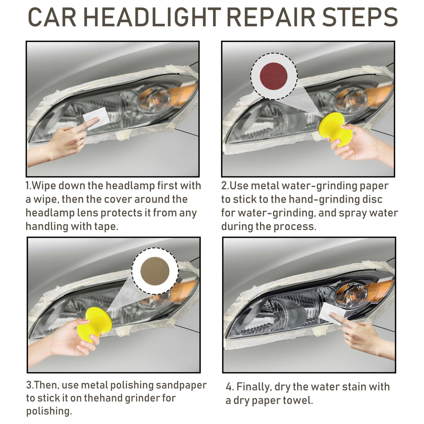 Car Light Repair Automotive Ceramic Headlight Repair Repair Scratches