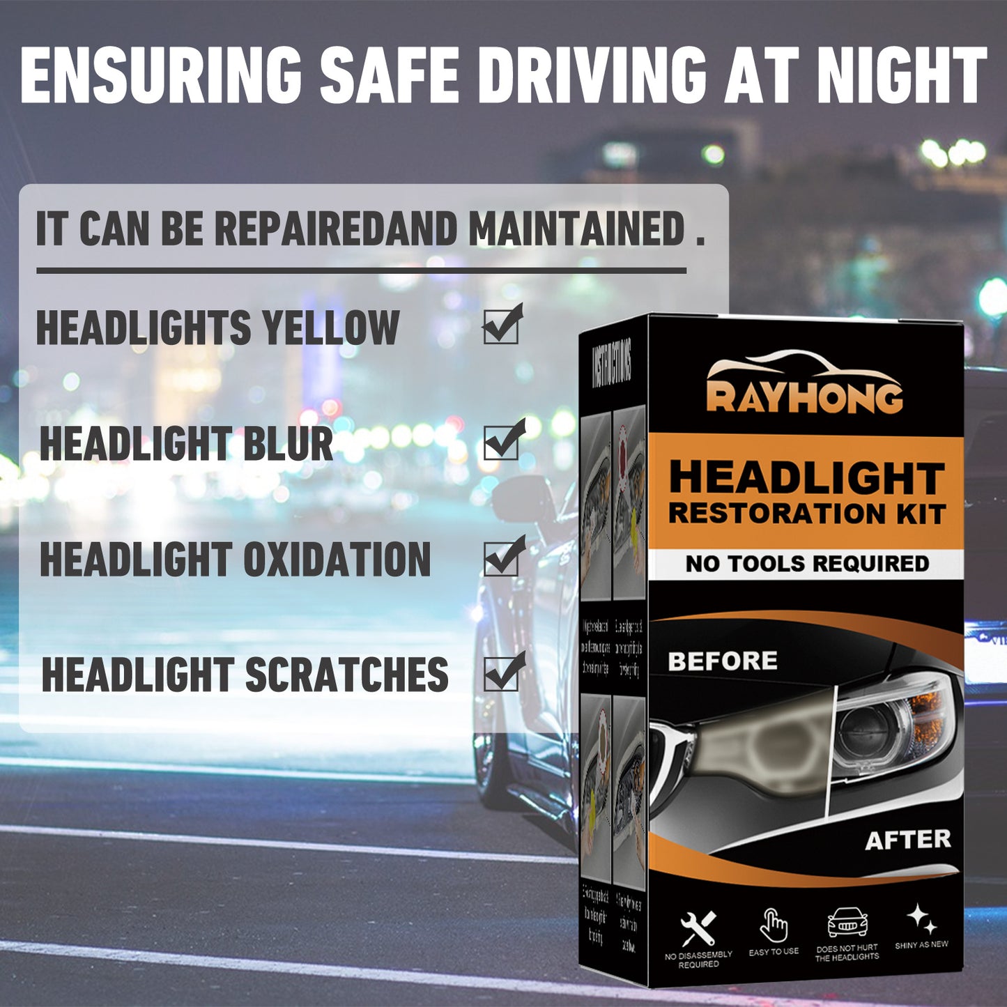 Car Light Repair Automotive Ceramic Headlight Repair Repair Scratches