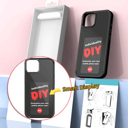 E-ink scherm telefoonhoesje Onbeperkte schermprojectie Gepersonaliseerde telefoonhoes Batterijvrij Nieuw designer luxe telefoonhoesje