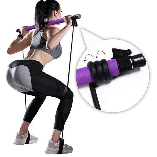 Fitness Yoga Pilates Bar Draagbare Gym Accessoires Sport Elastische Bodybuilding Weerstandsbanden Voor Hometrainer Trainingsapparatuur