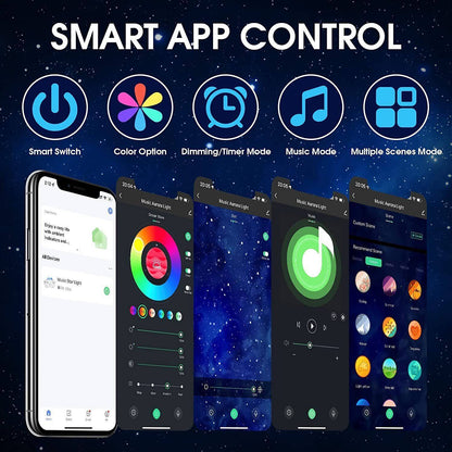 Projecteur LED de nuit étoilée avec application intelligente