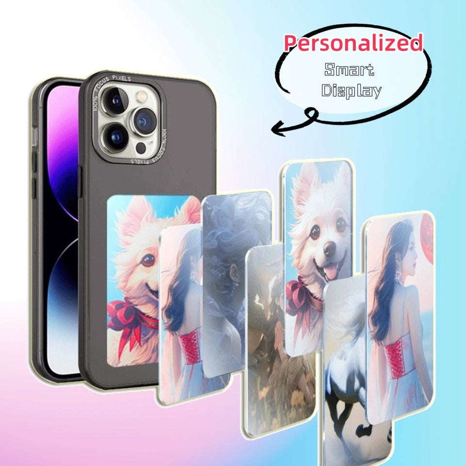 E-ink scherm telefoonhoesje Onbeperkte schermprojectie Gepersonaliseerde telefoonhoes Batterijvrij Nieuw designer luxe telefoonhoesje
