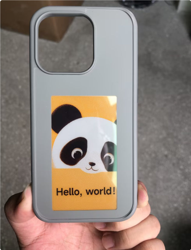E-ink scherm telefoonhoesje Onbeperkte schermprojectie Gepersonaliseerde telefoonhoes Batterijvrij Nieuw designer luxe telefoonhoesje